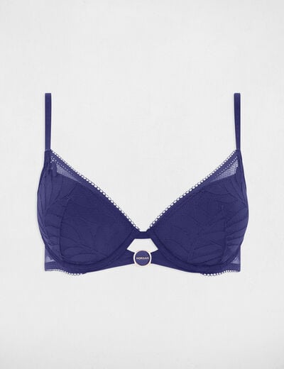 Voorgevormde beha marineblauw vrouw