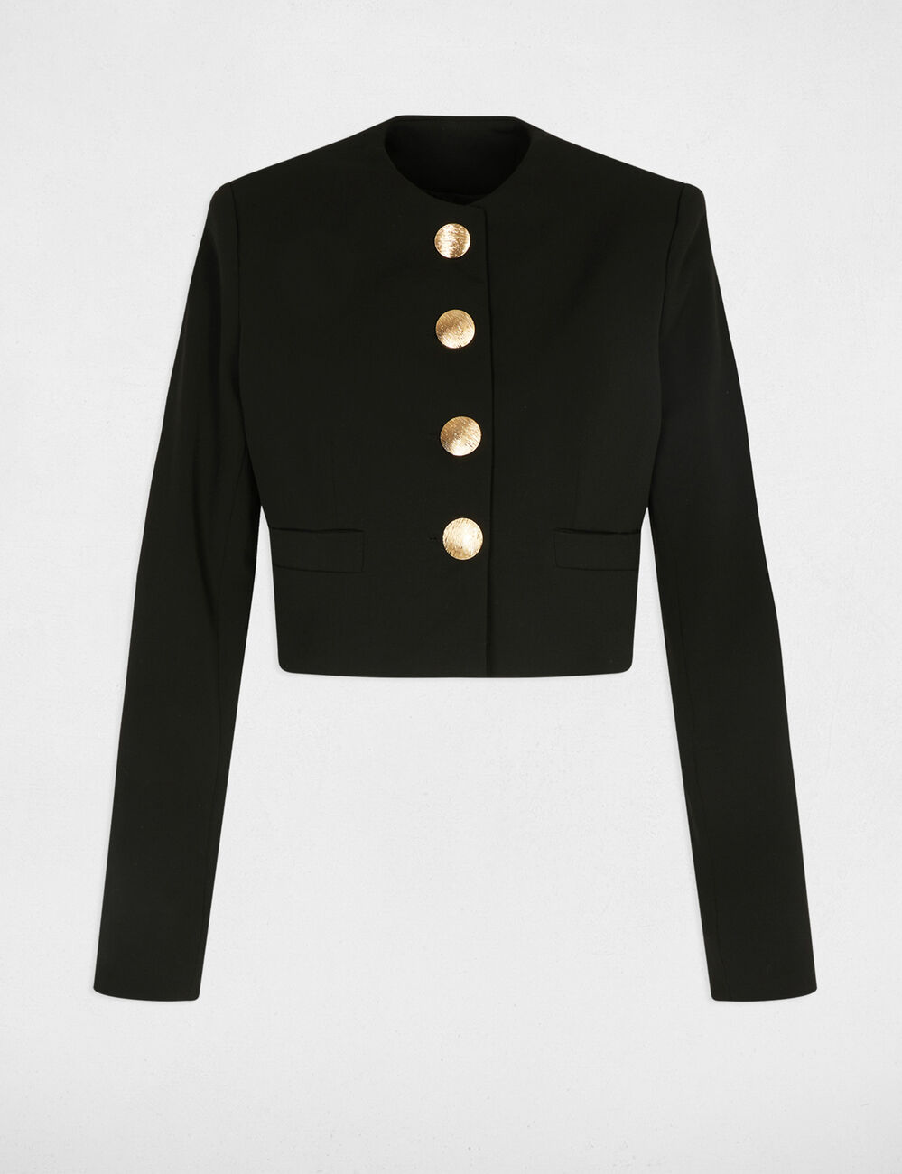 Veste courte noir femme