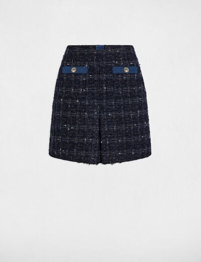 Nauwsluitende korte rok meerkleurig vrouw