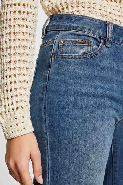 Jeans droit 7/8ème jean stone femme