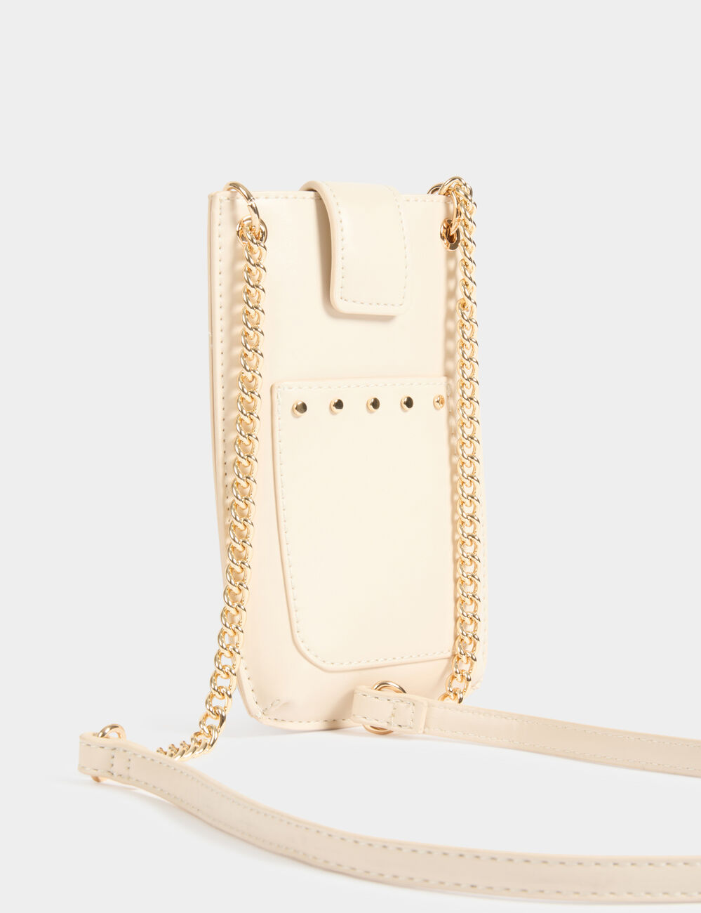 Telefoonpouch met studsdetails ivoor vrouw