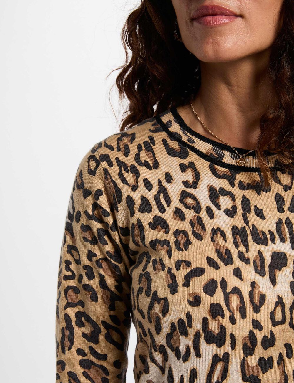 Korte rechte jurk beige vrouw
