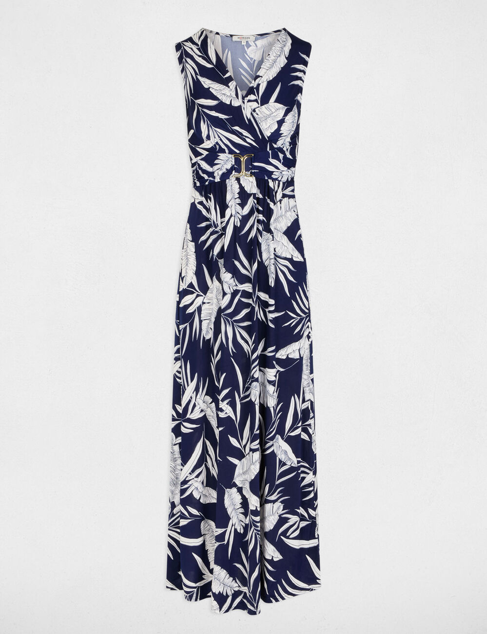 Robe longue d&eacute;collet&eacute; multicolore femme