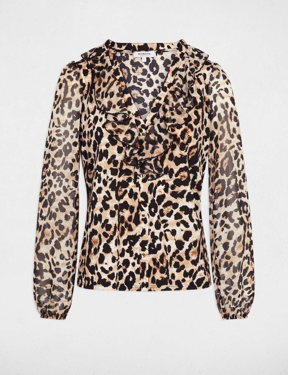 v hals t shirt van voile meerkleurig vrouw V-hals t-shirt van voile meerkleurig vrouw