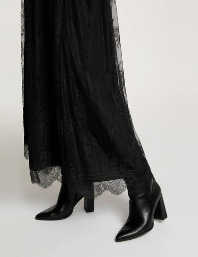 jupe longue dentelle noir femme Jupe longue dentelle noir femme
