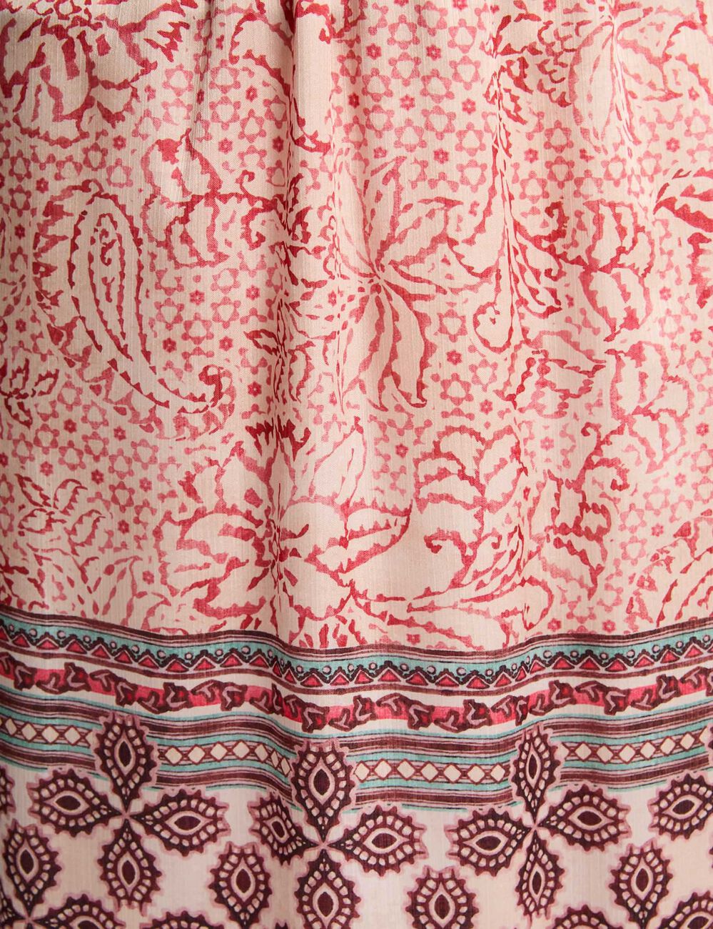 Jupe longue fluide multicolore femme