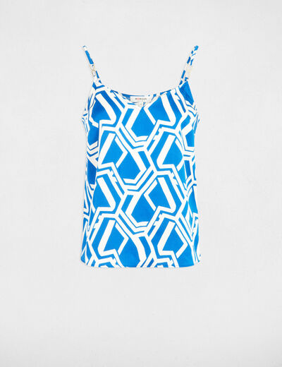 Blouse met geometrische print meerkleurig vrouw