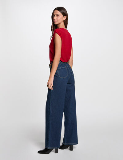 T-shirt met korte mouwen rood vrouw