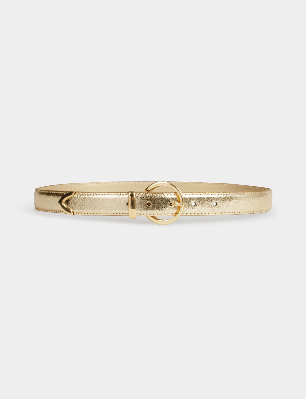 Metallic riem goudgeel vrouw