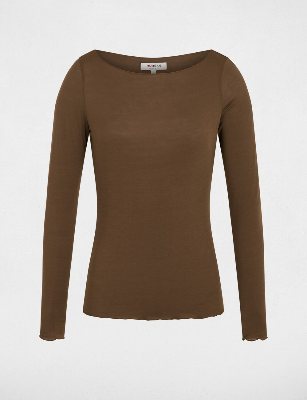 T-shirt met lange mouwen brons vrouw