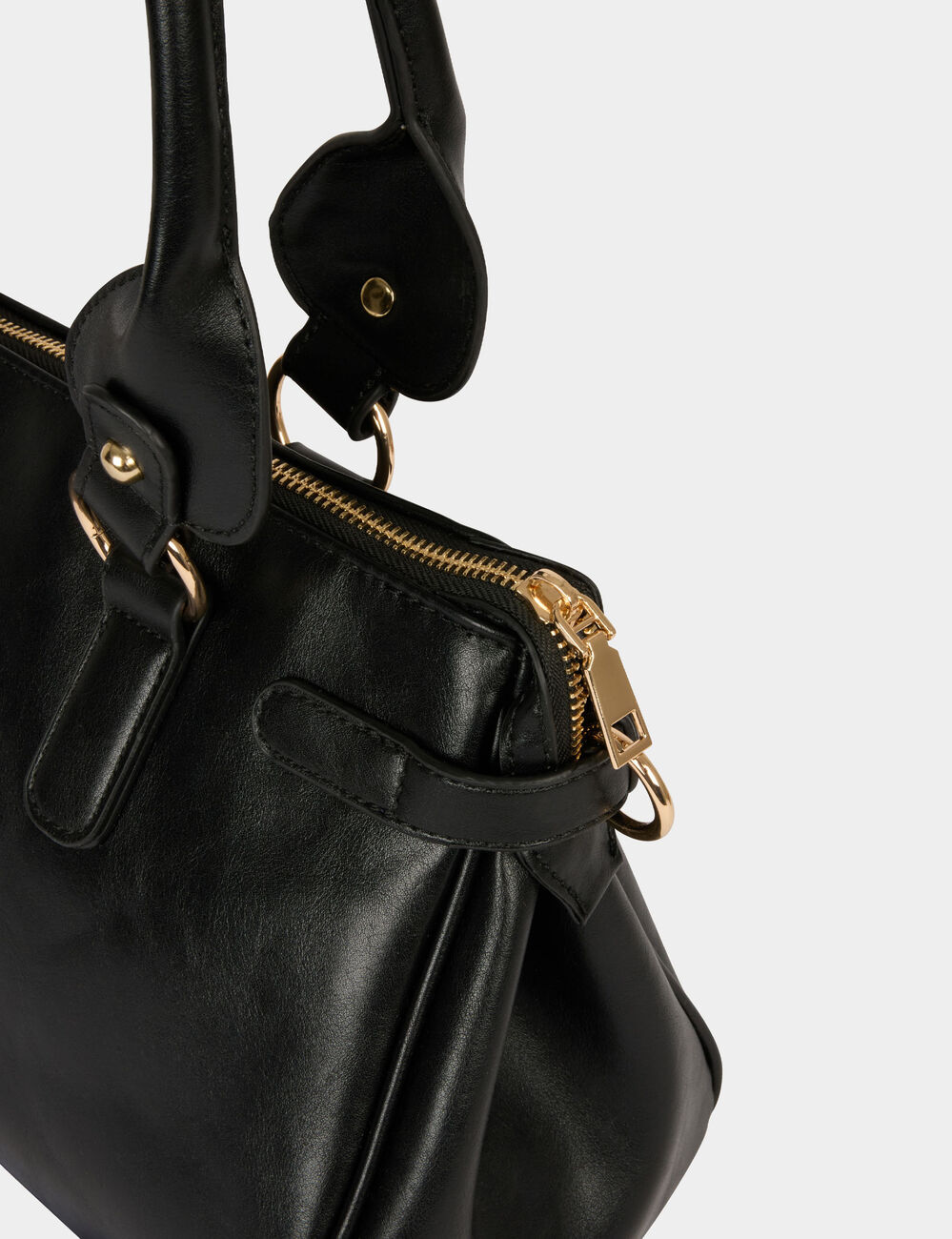 Sac similicuir port&eacute; &eacute;paule noir femme