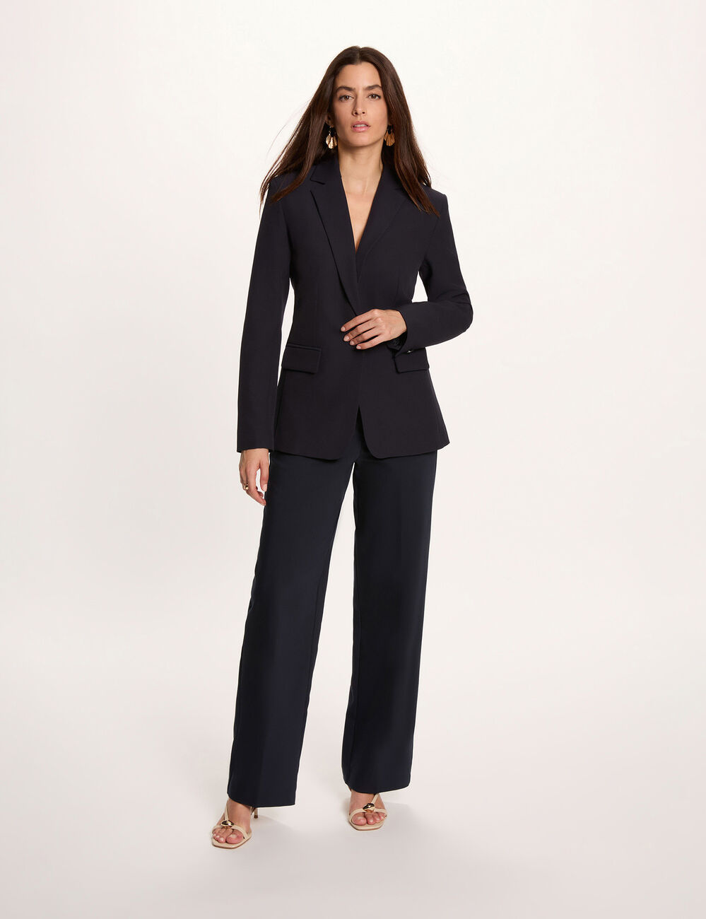 Veste blazer bleu marine femme