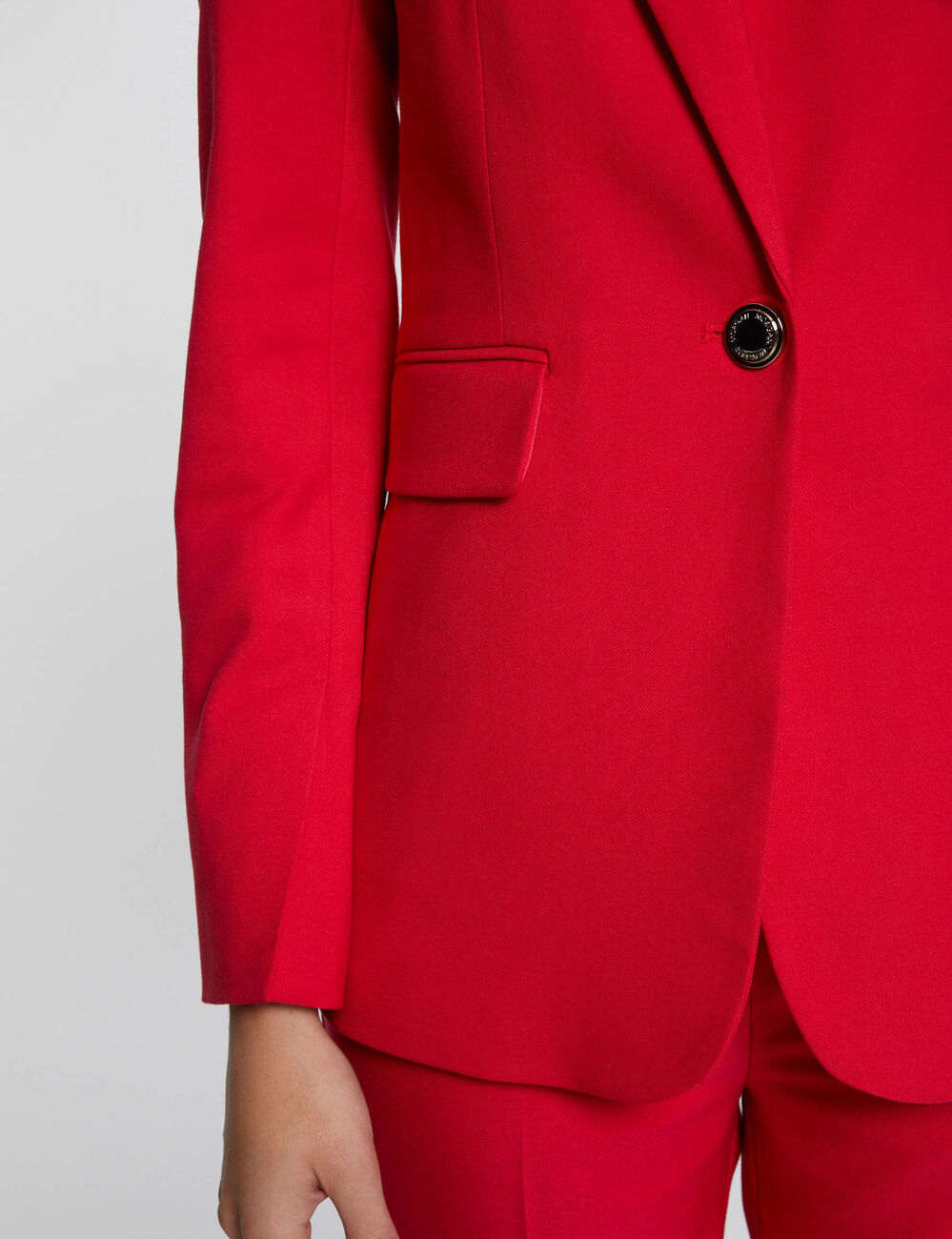 Blazer met knopen medium rood vrouw