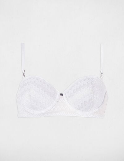 Soutien-gorge dentelle blanc femme