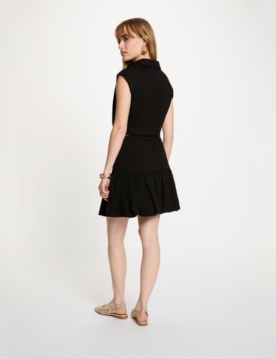 Mouwloze blouse zwart vrouw