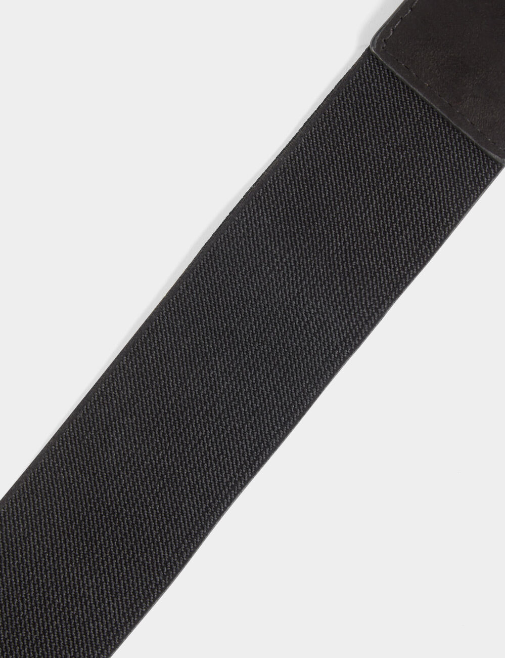 Elastische riem met gesp zwart vrouw