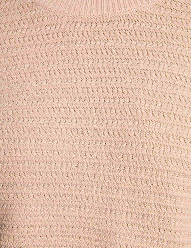 trui met korte mouwen beige vrouw Trui met korte mouwen beige vrouw