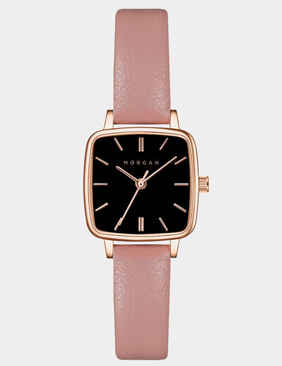 Montre classique rose femme
