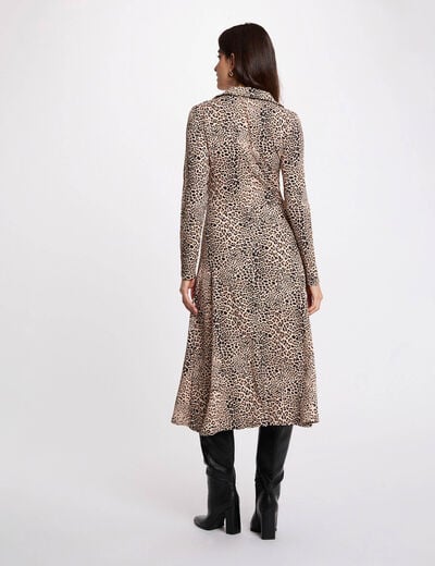 Bedrukte overhemdjurk meerkleurig vrouw