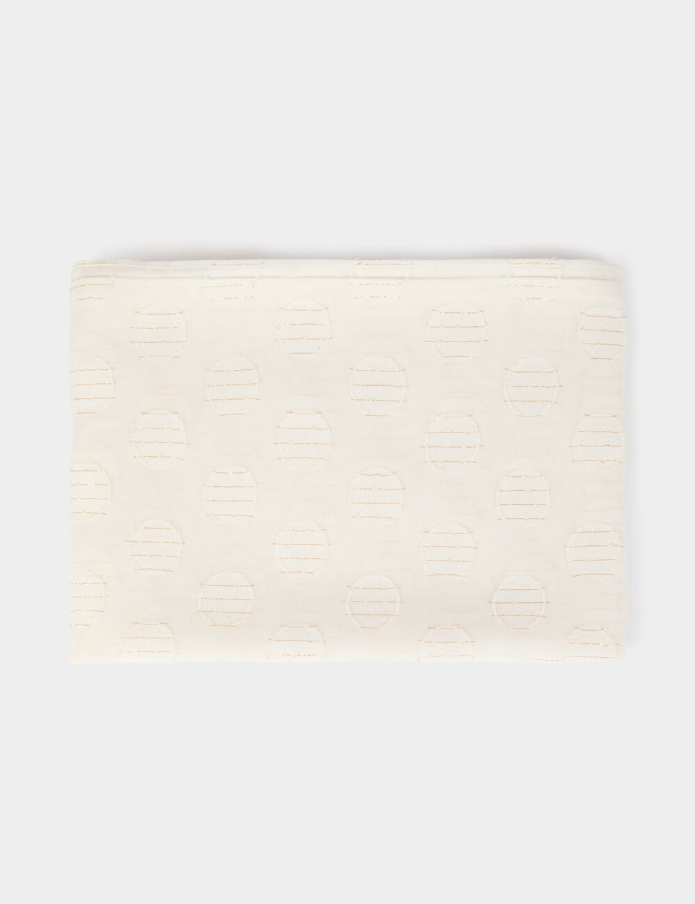 Foulard à pois blanc femme