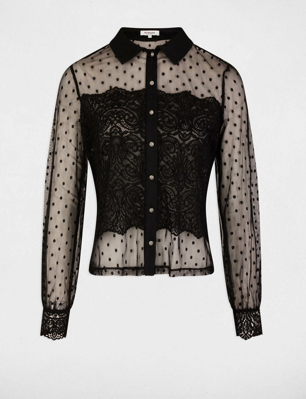 Lange mouwen T-shirt zwart vrouw