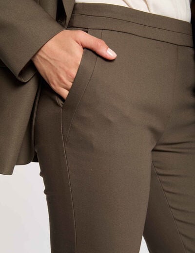 7/8 broek met ceintuur brons vrouw