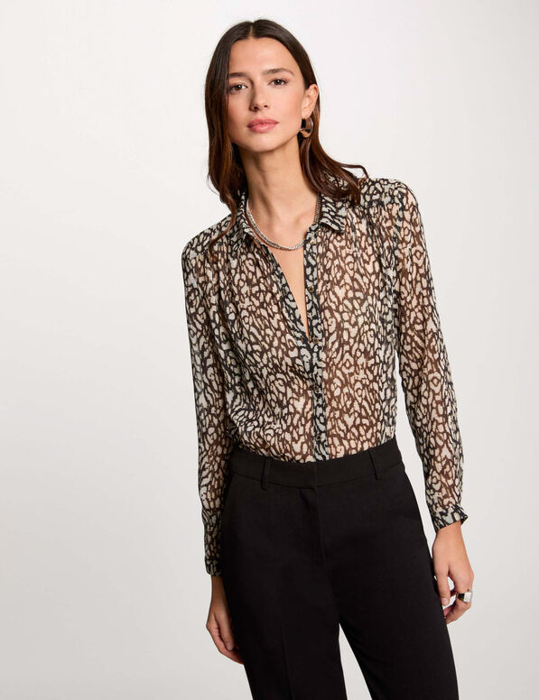 chemise manches longues multicolore femme Chemise manches longues multicolore femme