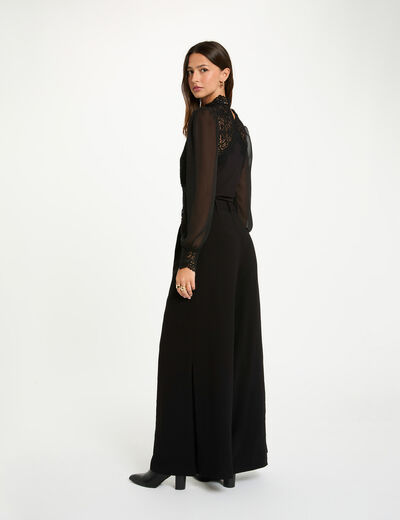 Body en dentelle noir femme