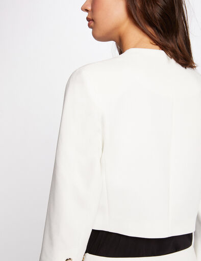 veste droite manches 34 ivoire femme Veste droite manches 3/4 ivoire femme