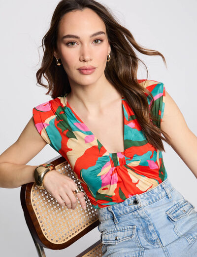 Débardeur sans manches multicolore femme