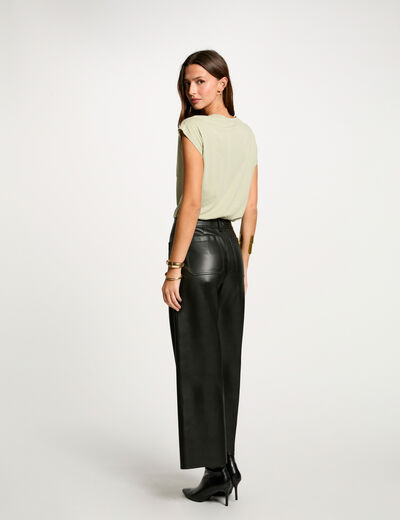 T-shirt manches courtes vert clair femme