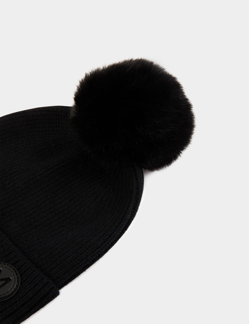 Bonnet patch noir femme