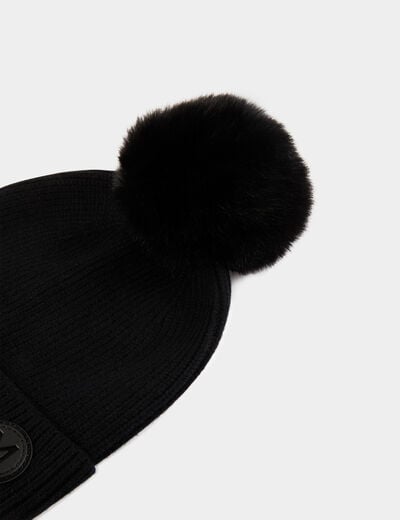 Muts met patch zwart vrouw