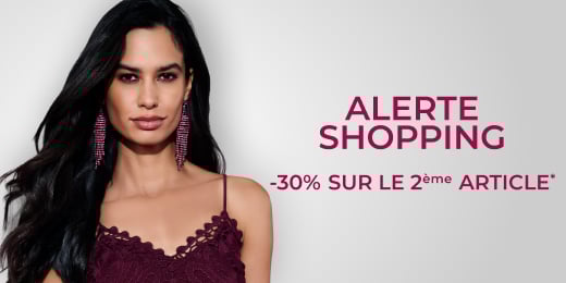 Alerte shopping -30% sur le 2ème article