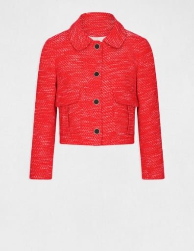 Veste droite boutonnée