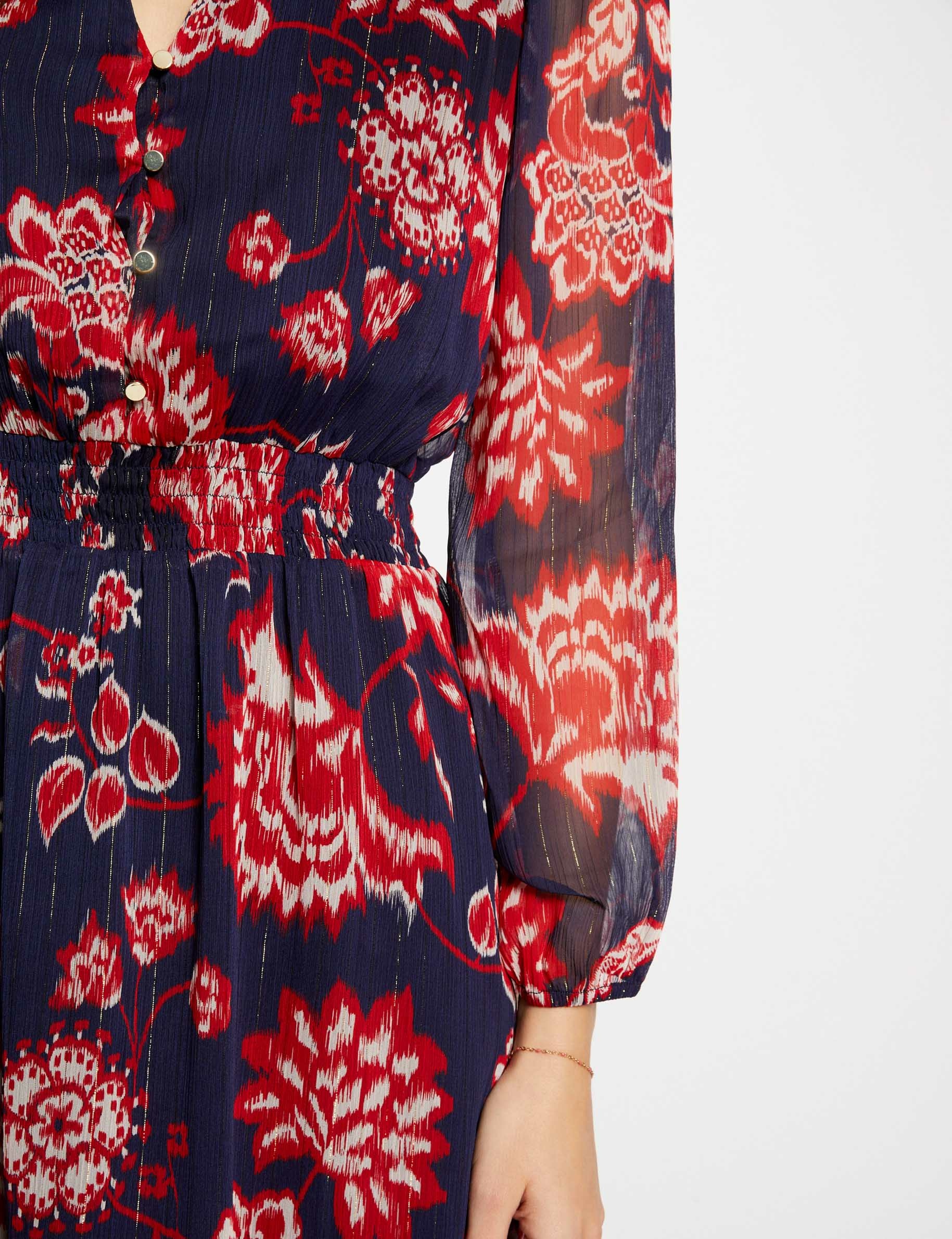 robe midi imprime floral multico femme Robe midi imprimé floral multico femme
