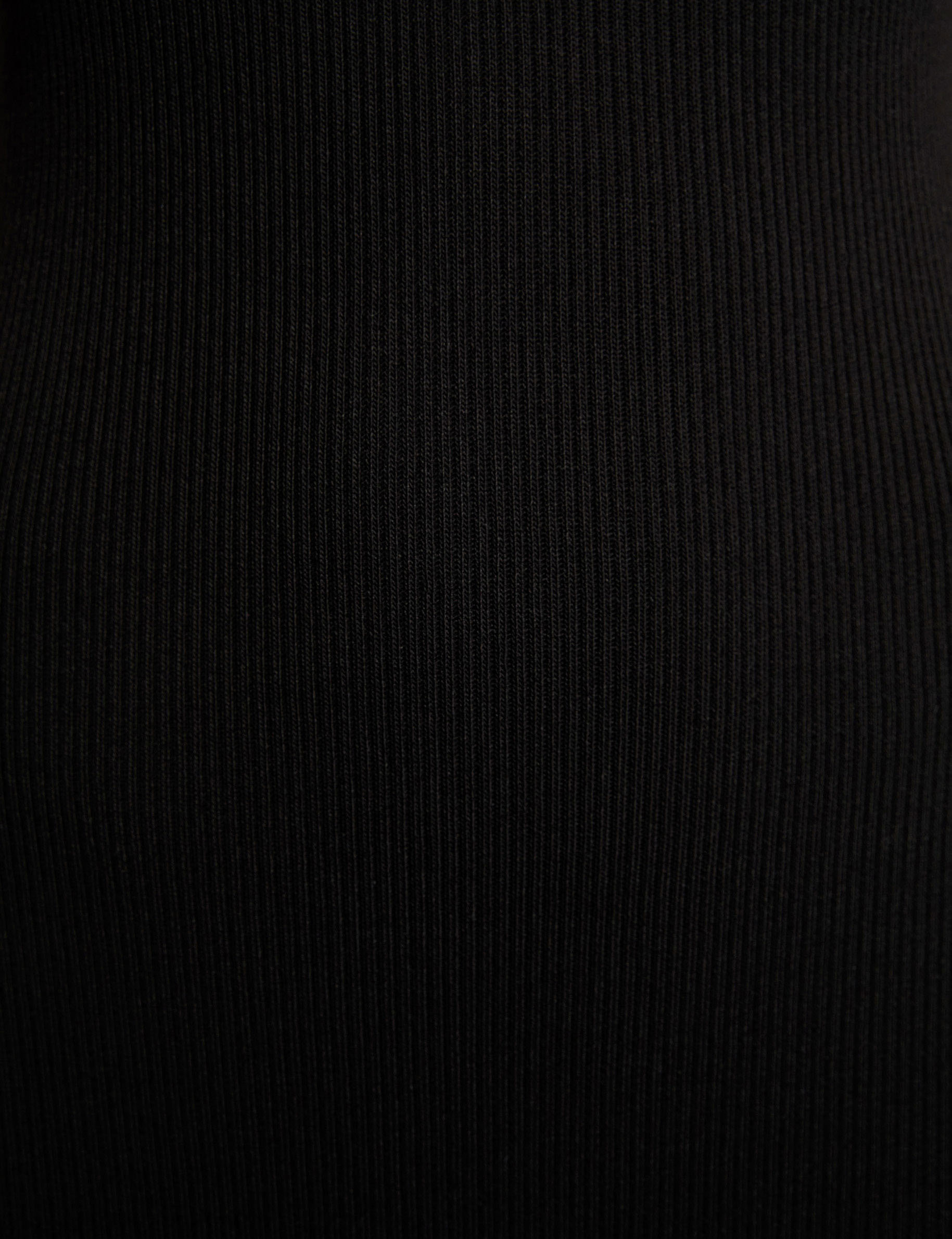 robe tricot cintree noir femme null