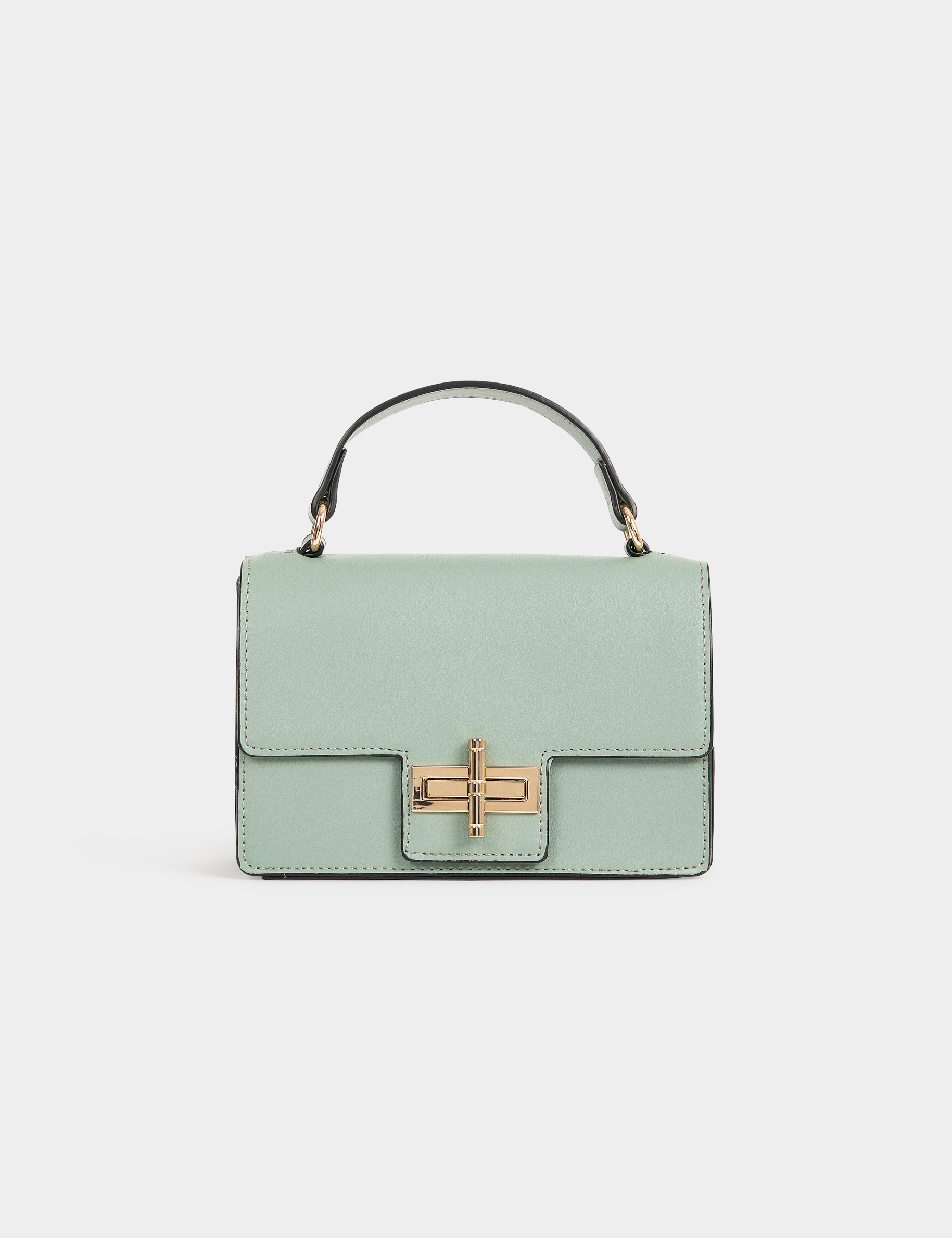 Sac cartable &agrave; bandouli&egrave;re vert femme