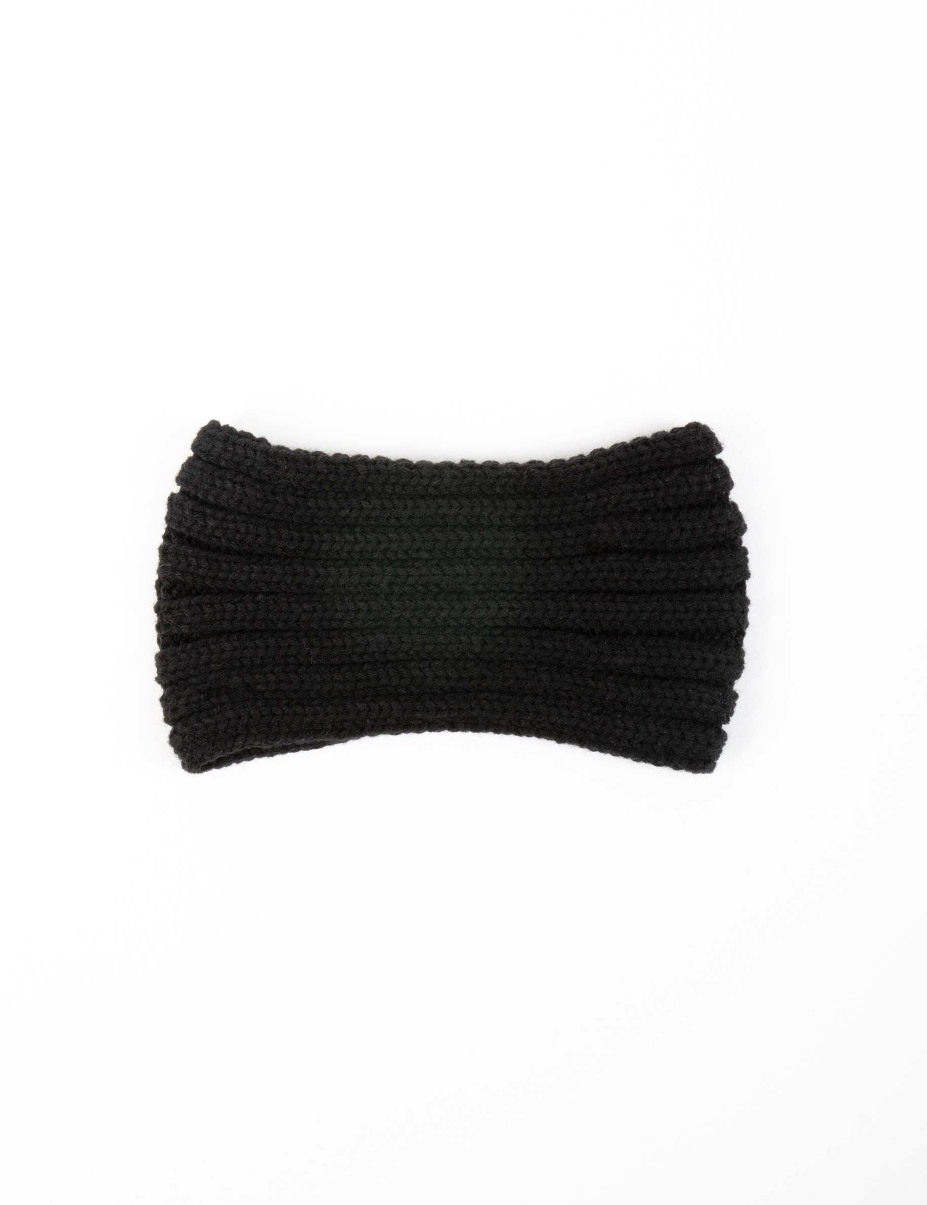bandeau avec detail en perles noir femme zwart vrouw