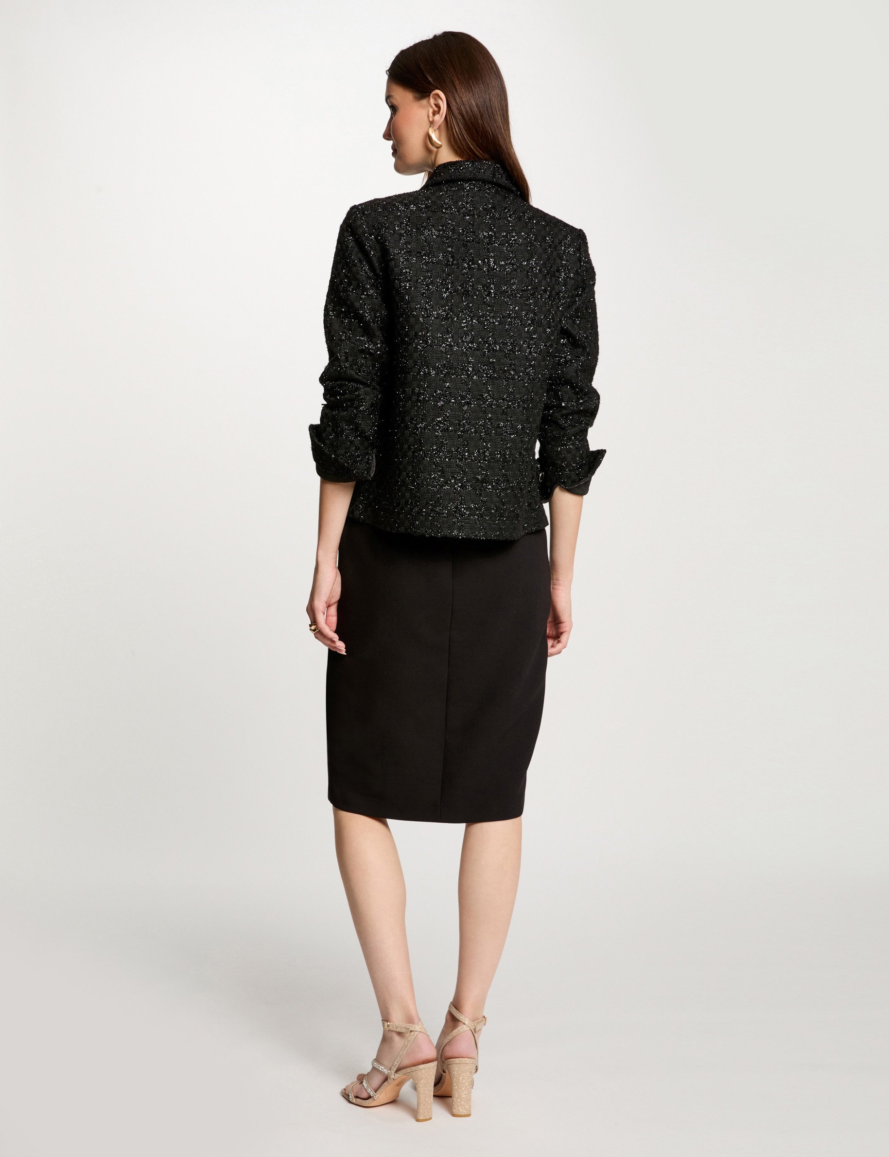 kokerrok met kant taille zwart vrouw Kokerrok met kant taille zwart vrouw