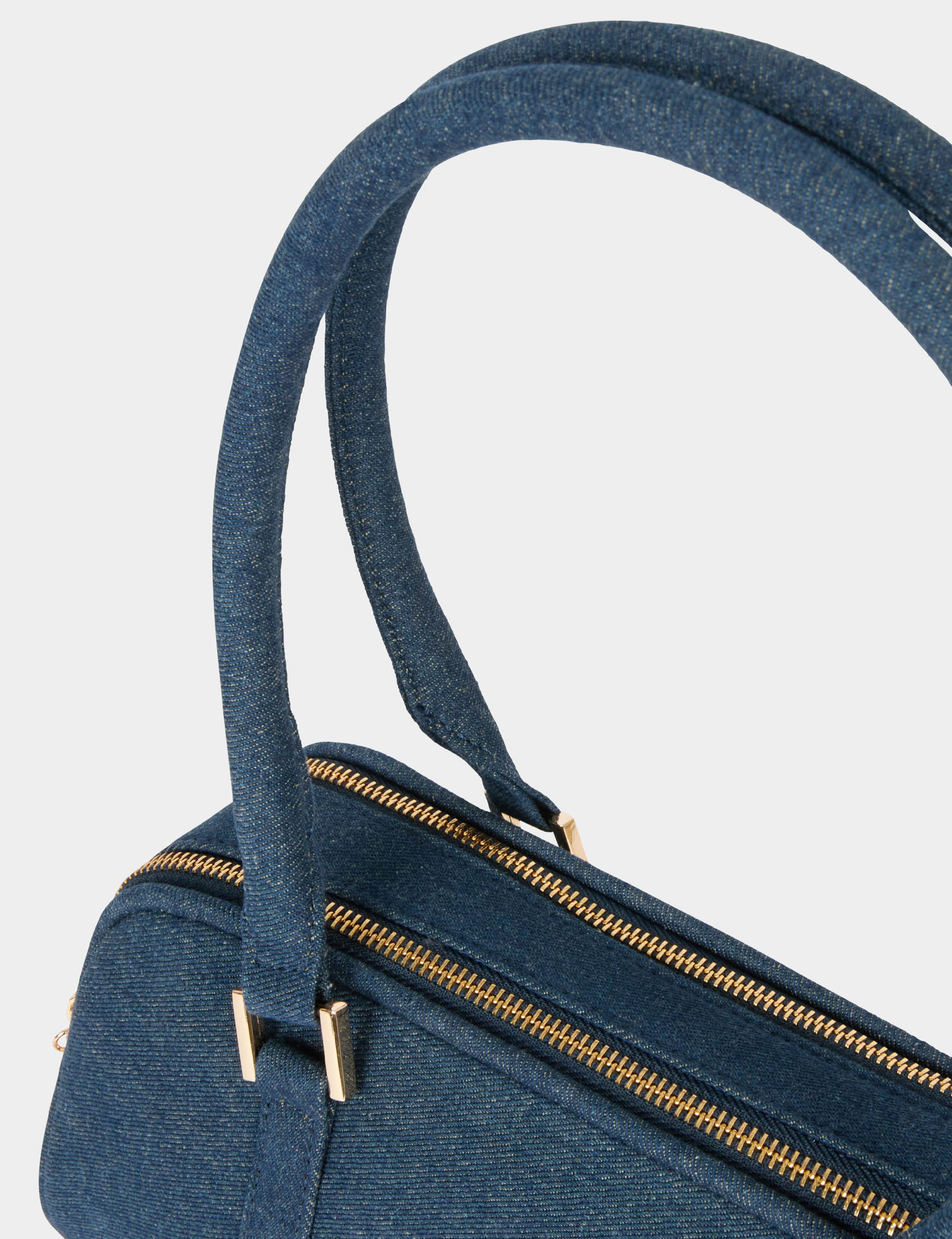 Jeans baguettetas stone washed denim vrouw