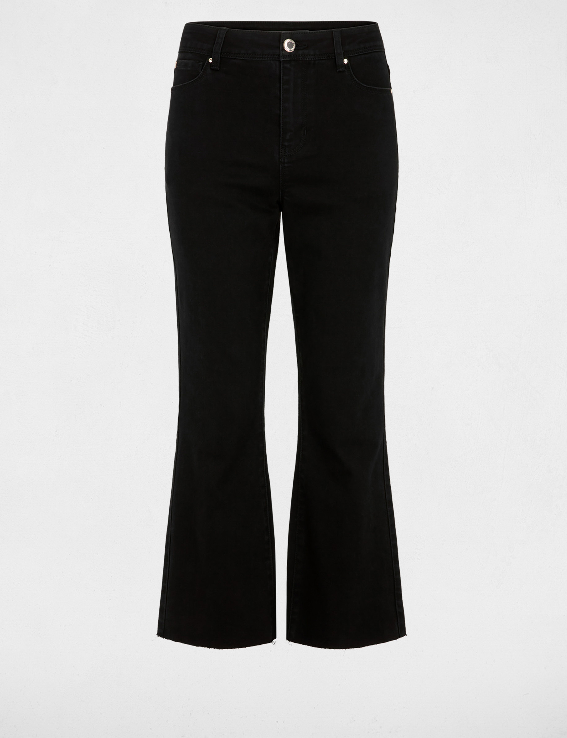 Jean flare 7/8 noir femme