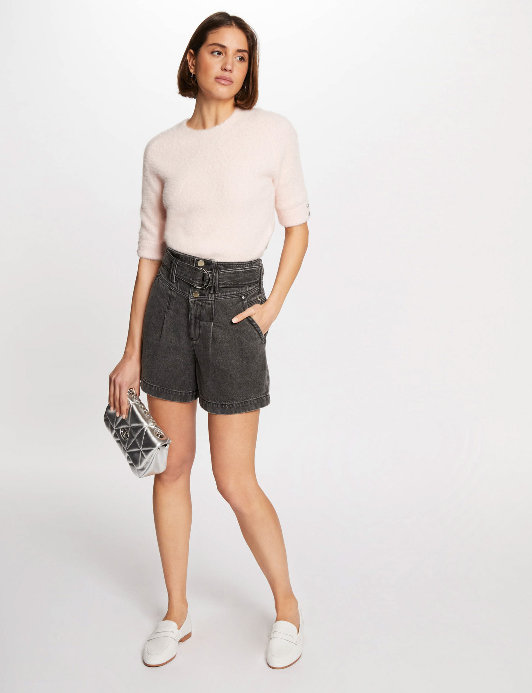pull manches courtes rose femme Pull manches courtes rose femme