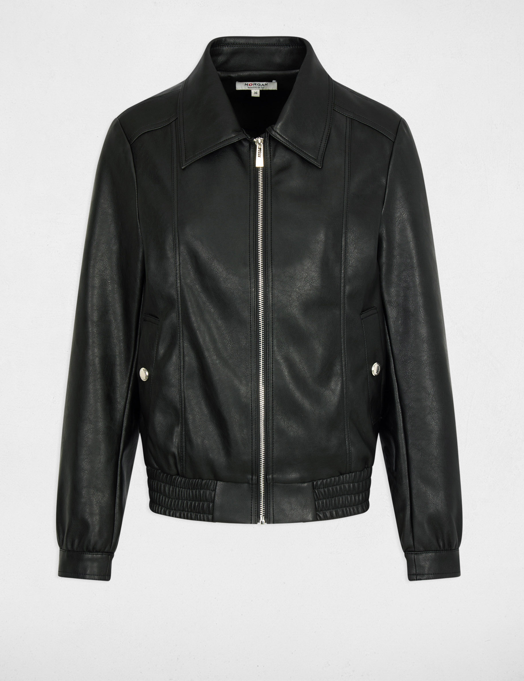 blouson oversize similicuir noir femme Blouson oversize similicuir noir femme