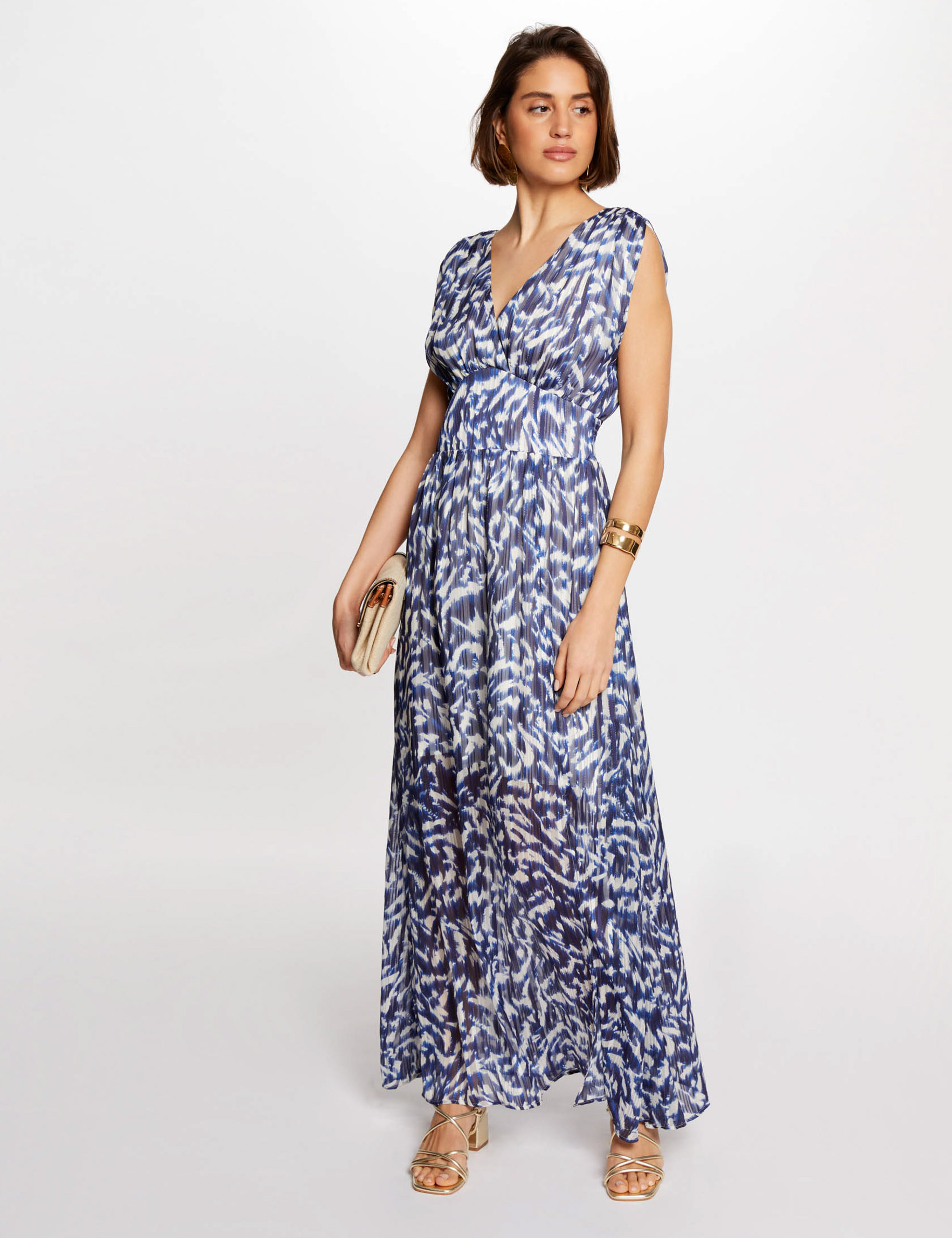 robe longue cintree imprimee multico femme Robe longue cintrée imprimée multico femme