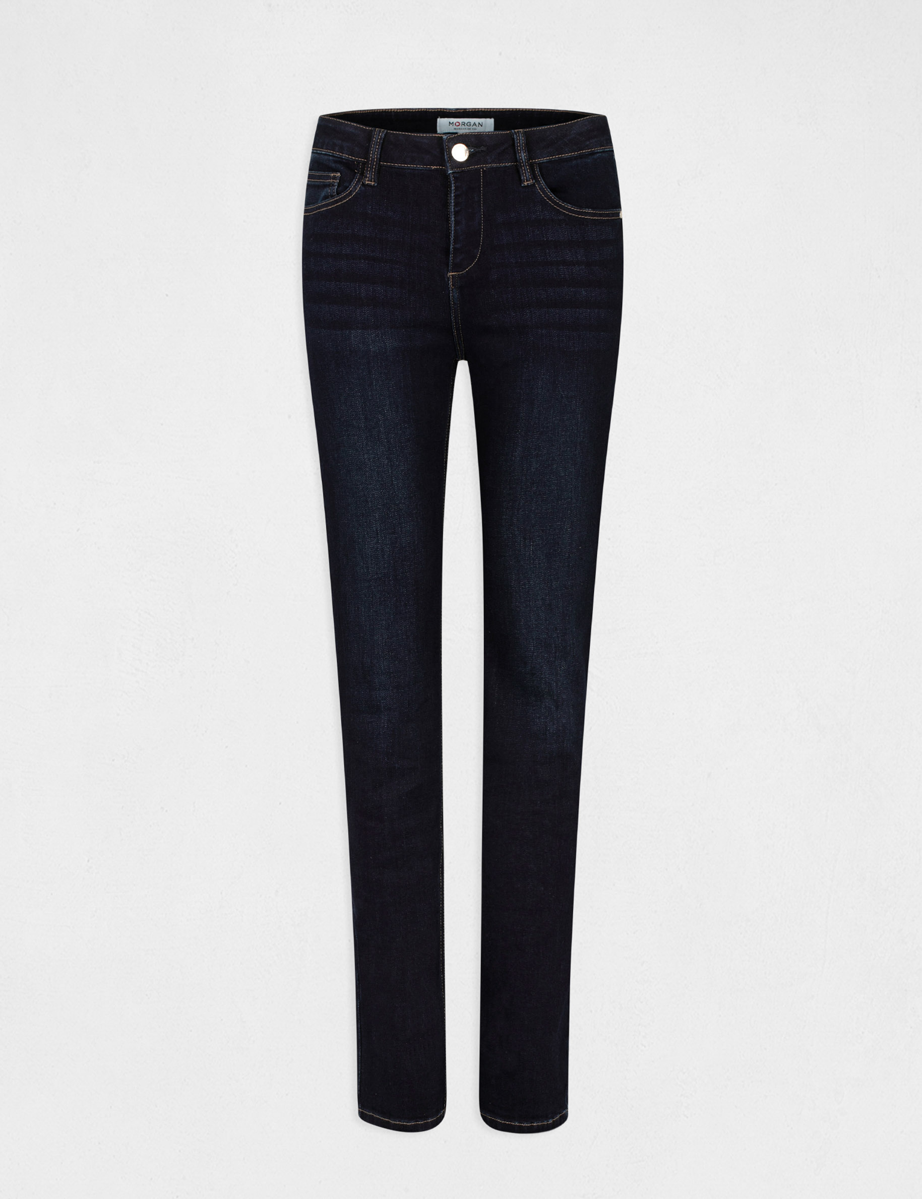 Jeans regular taille standard jean brut femme