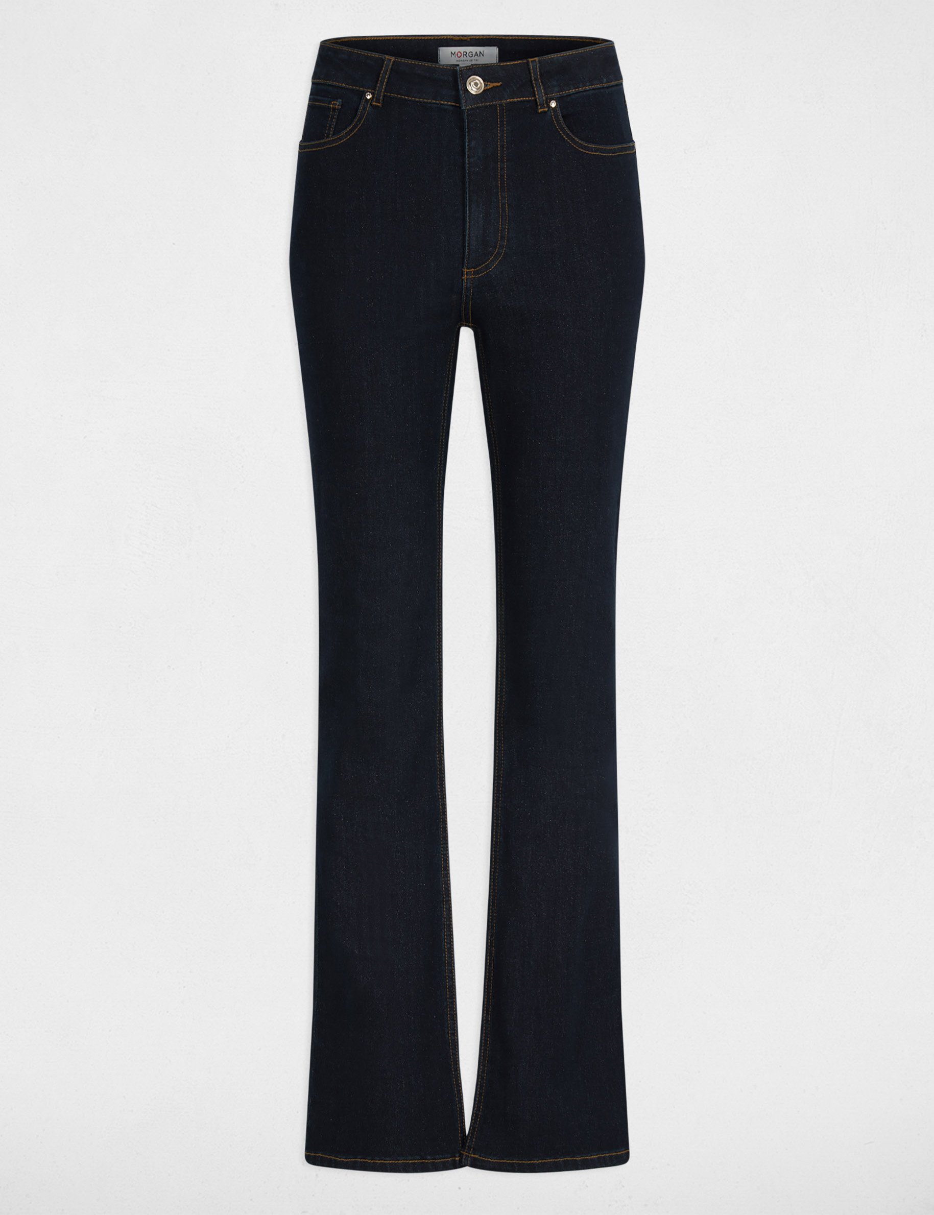 jean bootcut taille haute denim brut femme Jean bootcut taille haute denim brut femme