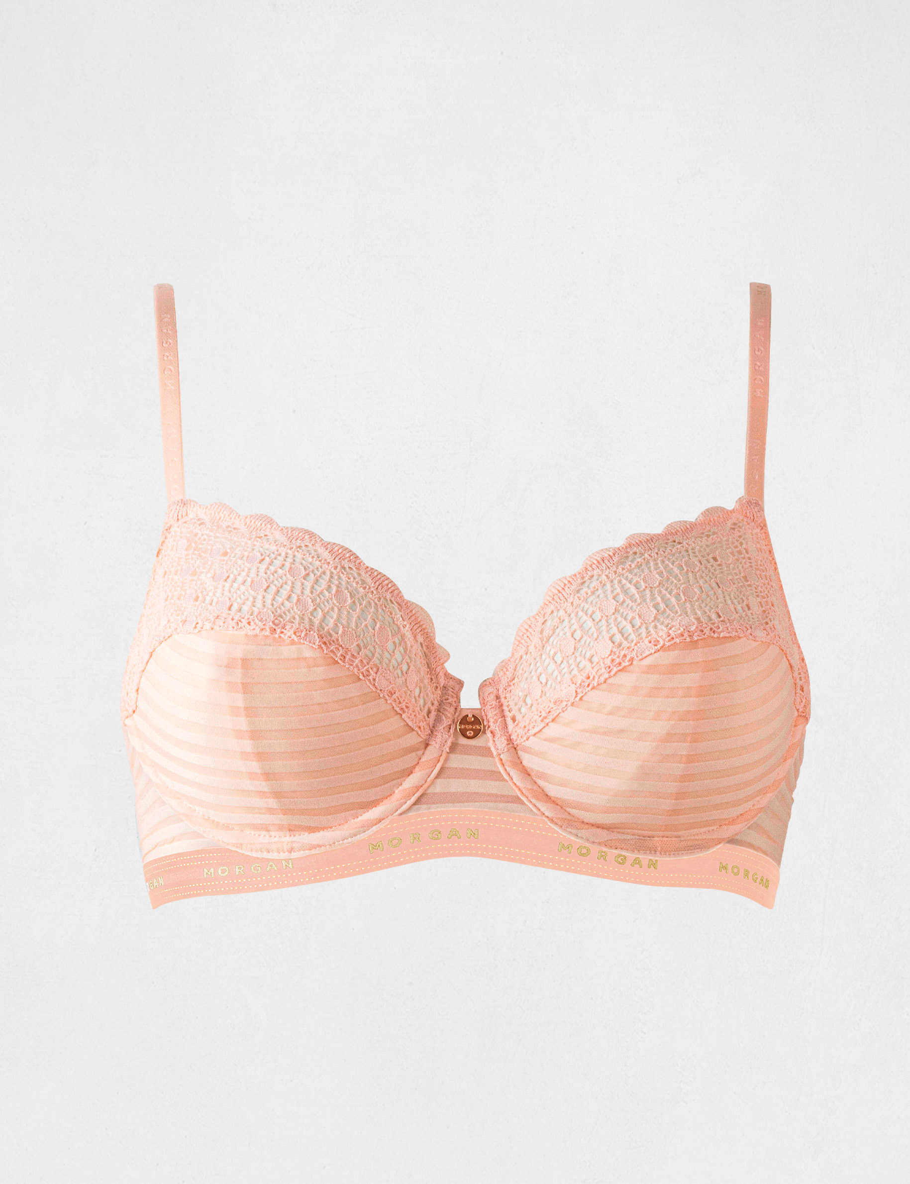 Soutien-gorge armatures rose femme