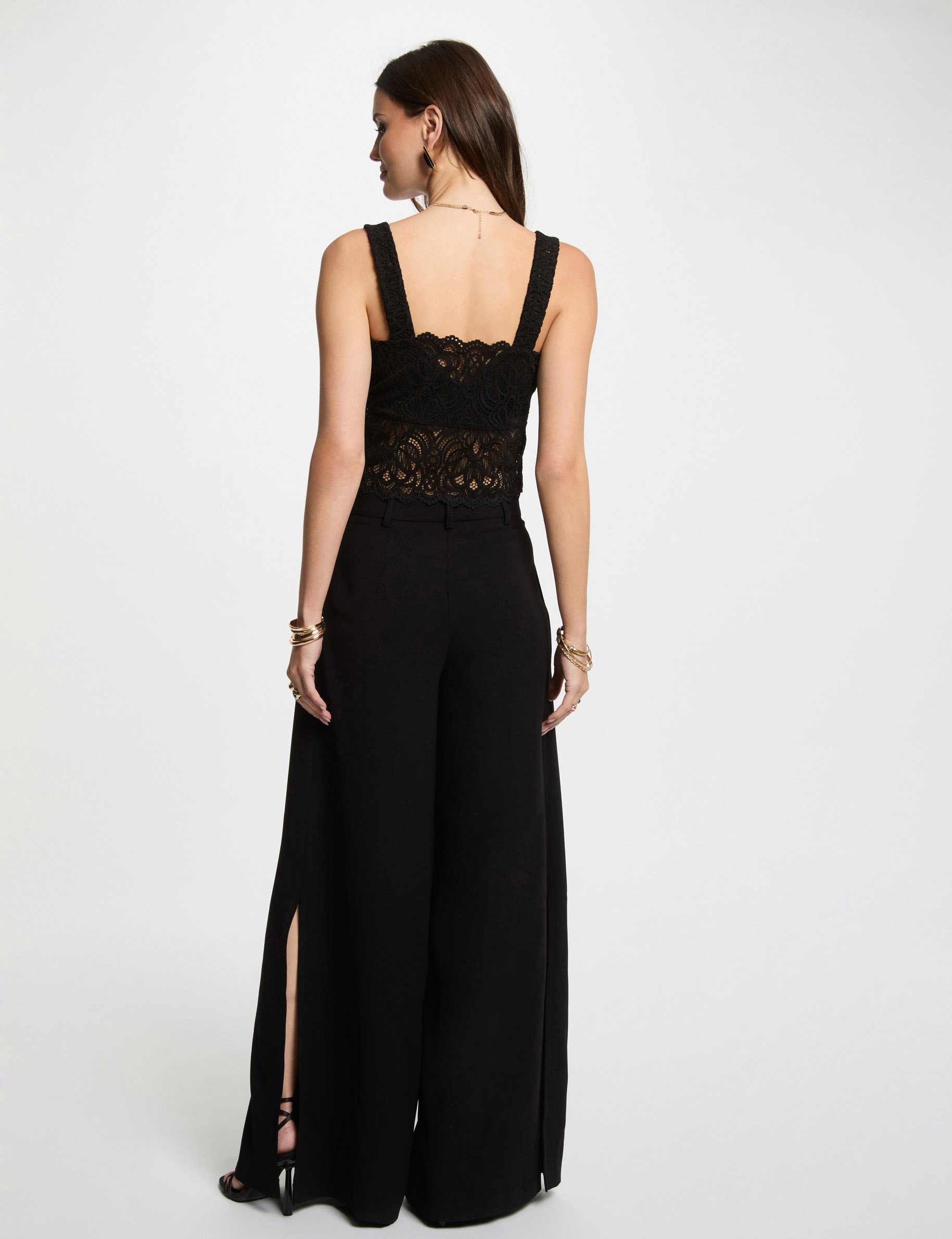 debardeur bretelles larges noir femme Débardeur bretelles larges noir femme