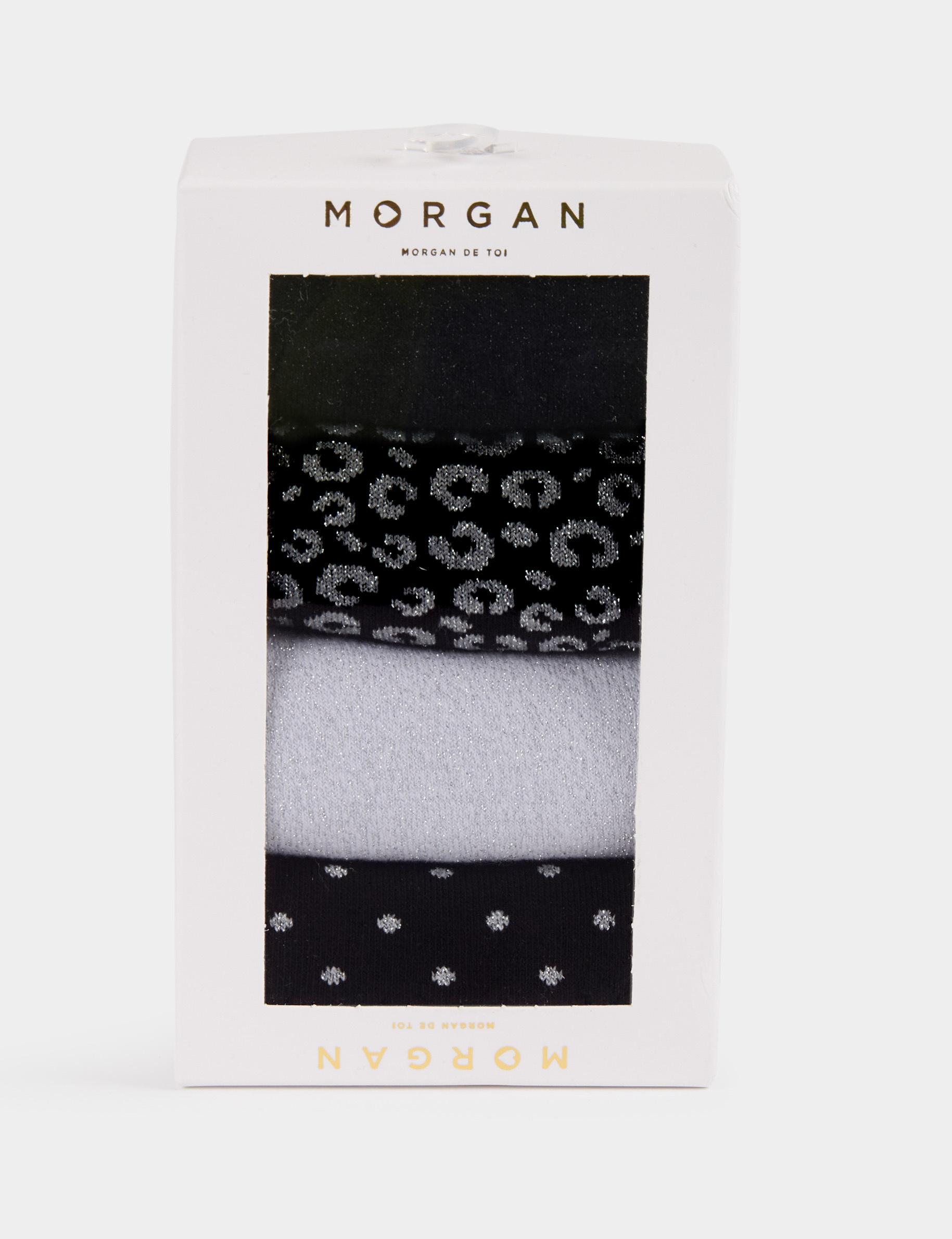 boite 4 paires chaussettes noir femme Boîte 4 paires chaussettes noir femme